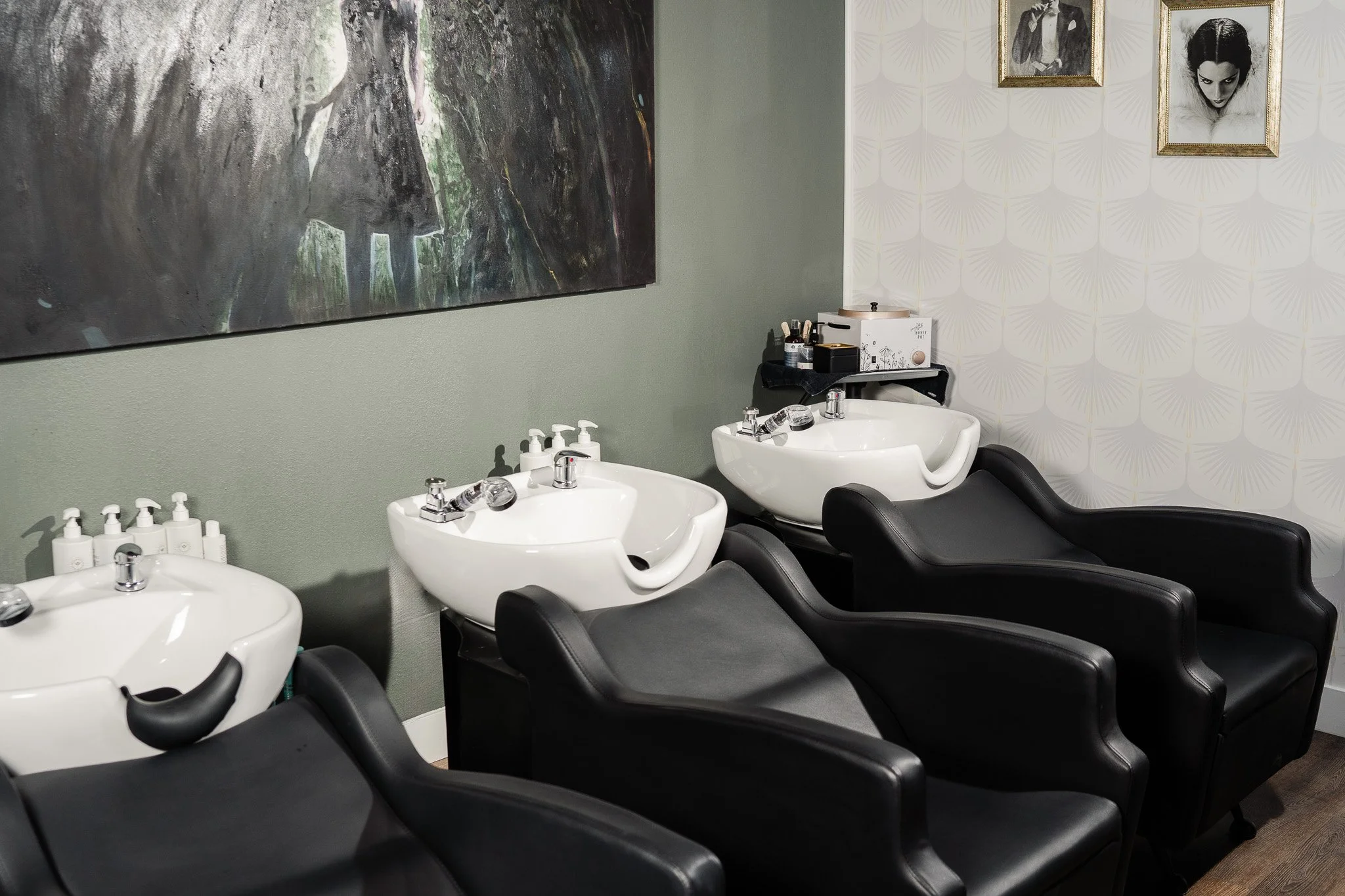Guests relaxing in our self-care sanctuary at The Cutting Room
